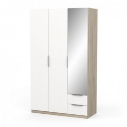 ARMOIRE 3 PORTES 2 TIROIRS GHOST