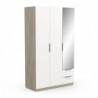 ARMOIRE 3 PORTES 2 TIROIRS GHOST