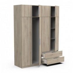 ARMOIRE 8 PORTES 2 TIROIRS GHOST