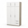 ARMOIRE 6 PORTES 2 TIROIRS GHOST