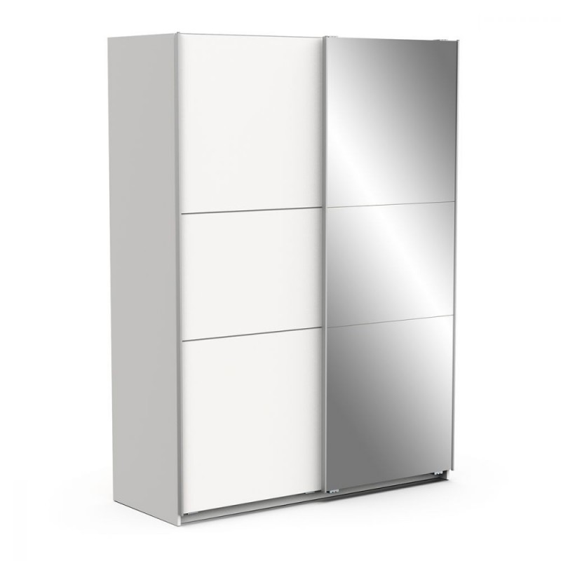 ARMOIRE 2 PORTES COULISSANTES + MIROIR GHOST