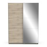 ARMOIRE 2 PORTES COULISSANTES + MIROIR GHOST