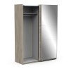 ARMOIRE 2 PORTES COULISSANTES + MIROIR GHOST