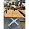 TABLE CHENE PIEDS X CROSS