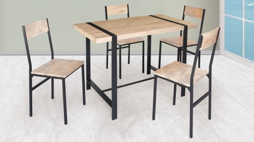 ENSEMBLE TABLE + 4 CHAISES CINDY