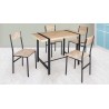 ENSEMBLE TABLE + 4 CHAISES CINDY