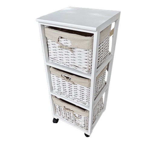 MEUBLE 3 TIROIRS AVEC PANIERS