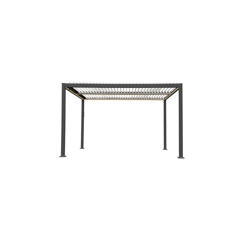 PERGOLA BIOCLIMATIQUE LED SOLAIRE 3X4 M PAUILLAC