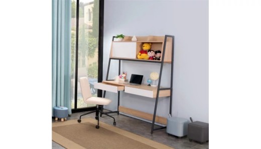 BUREAU 2 TIROIRS ET RANGEMENT EMMA
