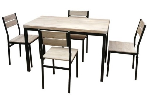 ENSEMBE TABLE + 4 CHAISES