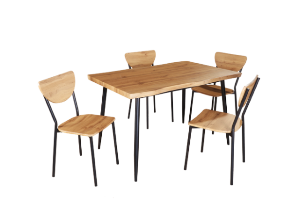 ENSEMBLE TABLE + 4 CHAISES MELANIE