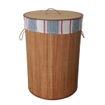 PANIER A LINGE ROND EN BAMBOU