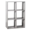 ETAGERE BOIS 6 CASES MIX