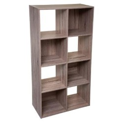 ETAGERE BOIS 8 CASES MIX
