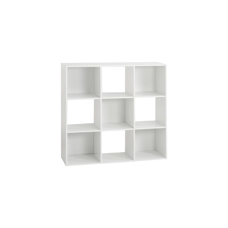ETAGERE BOIS 9 CASES MIX