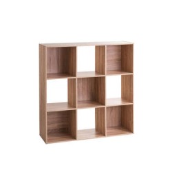 ETAGERE BOIS 9 CASES MIX