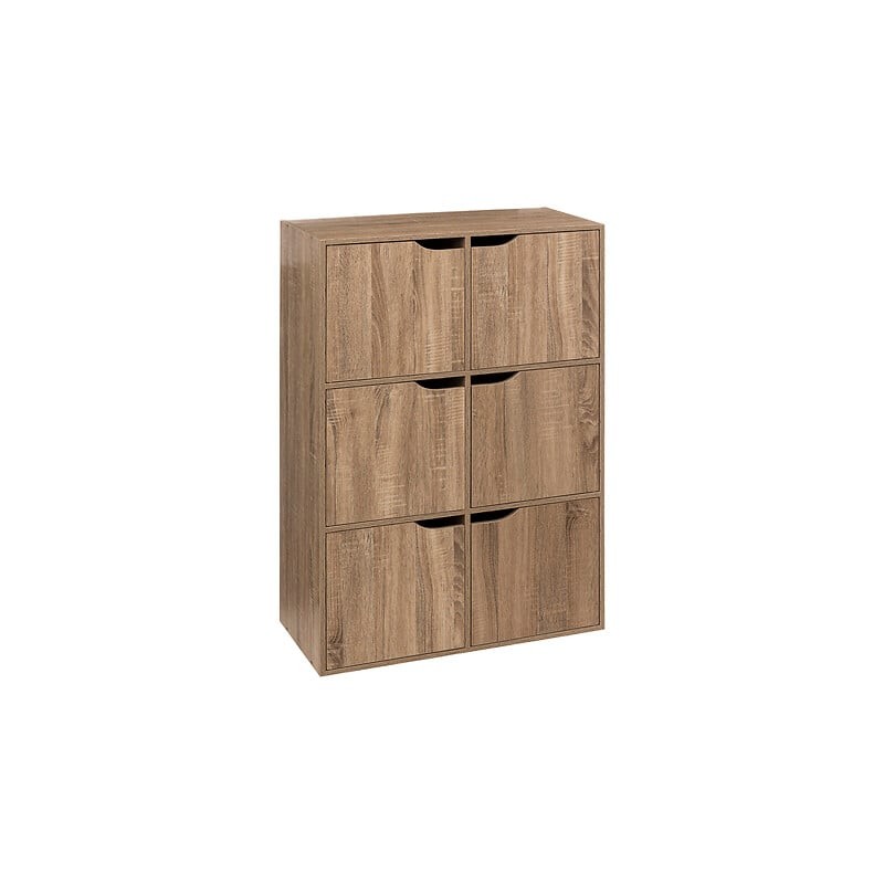 ETAGERE 6 CASES PORTE