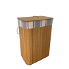 PANIER A LINGE RECTANGULAIRE EN BAMBOU
