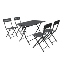 SET BISTRO 4 CHAISES GENOLHAC