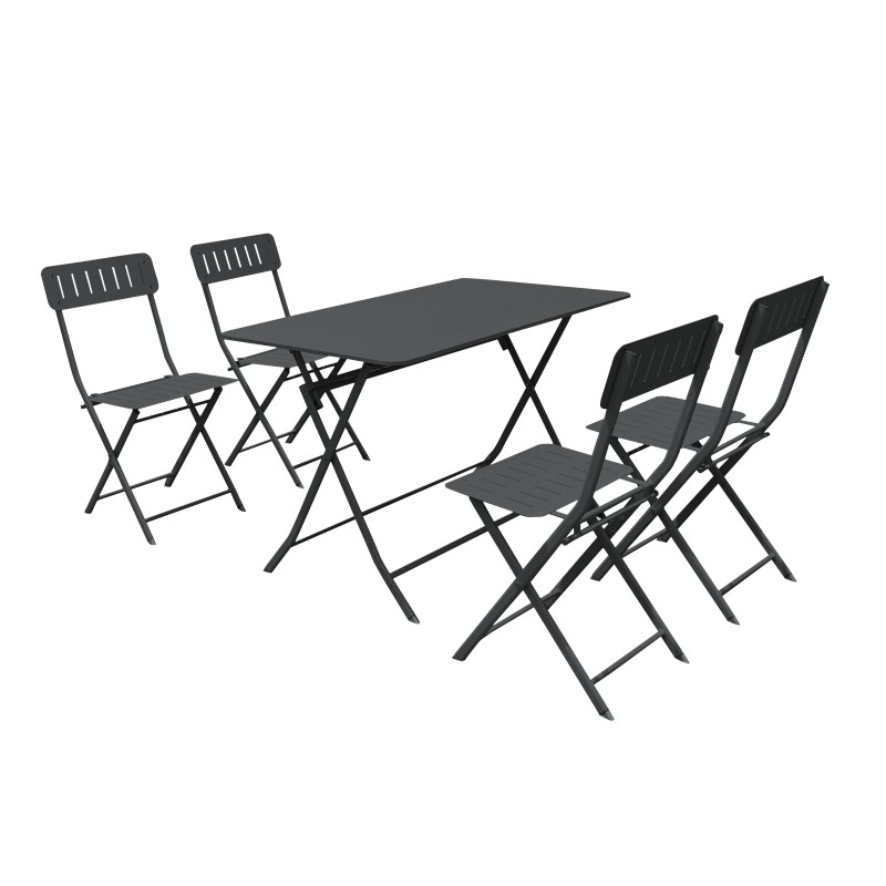 SET BISTRO 4 CHAISES GENOLHAC