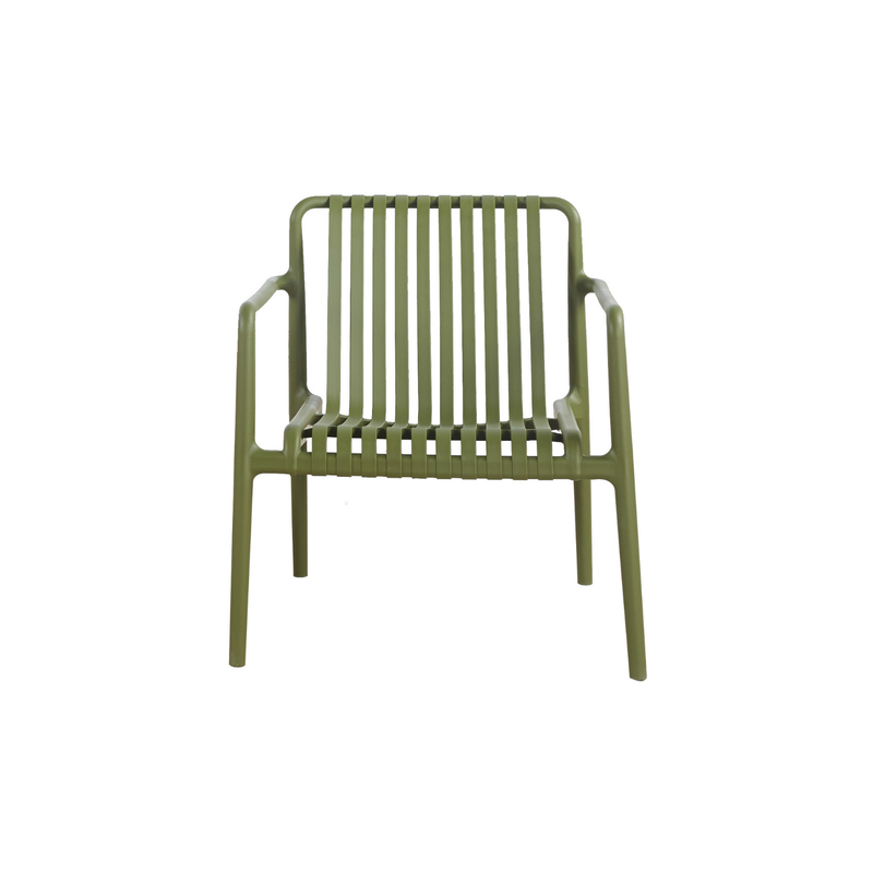 LOT DE 2 FAUTEUILS BAS HUESCA KAKI