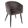 FAUTEUIL DINER VELOURS MARLO