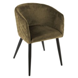 FAUTEUIL DINER VELOURS MARLO