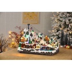 SCENE DE NOEL TELEPHERIQUE