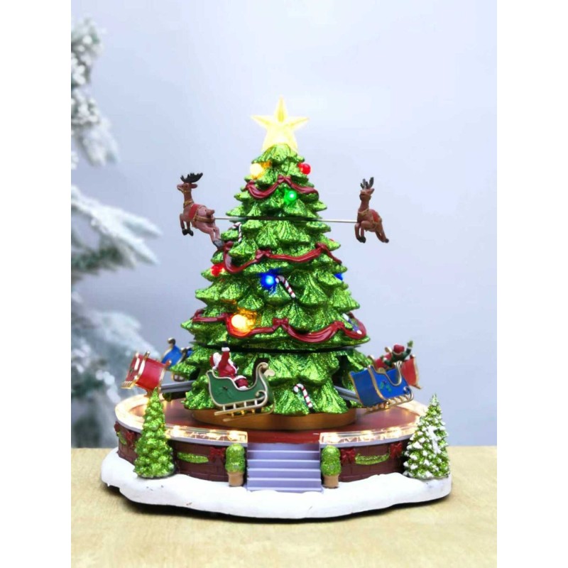 SCENE DE NOEL GRAND SAPIN