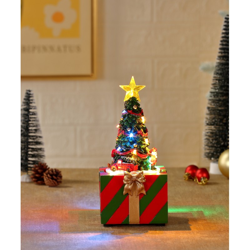 SCENE DE NOEL SAPIN CADEAU