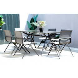 Ensemble CHATOU table + 6 chaises