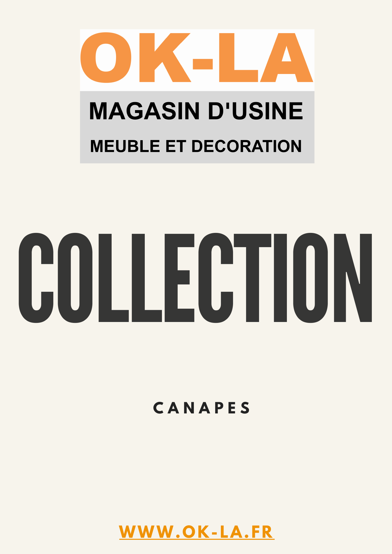 Catalogue Canapés 2026 OK-LA